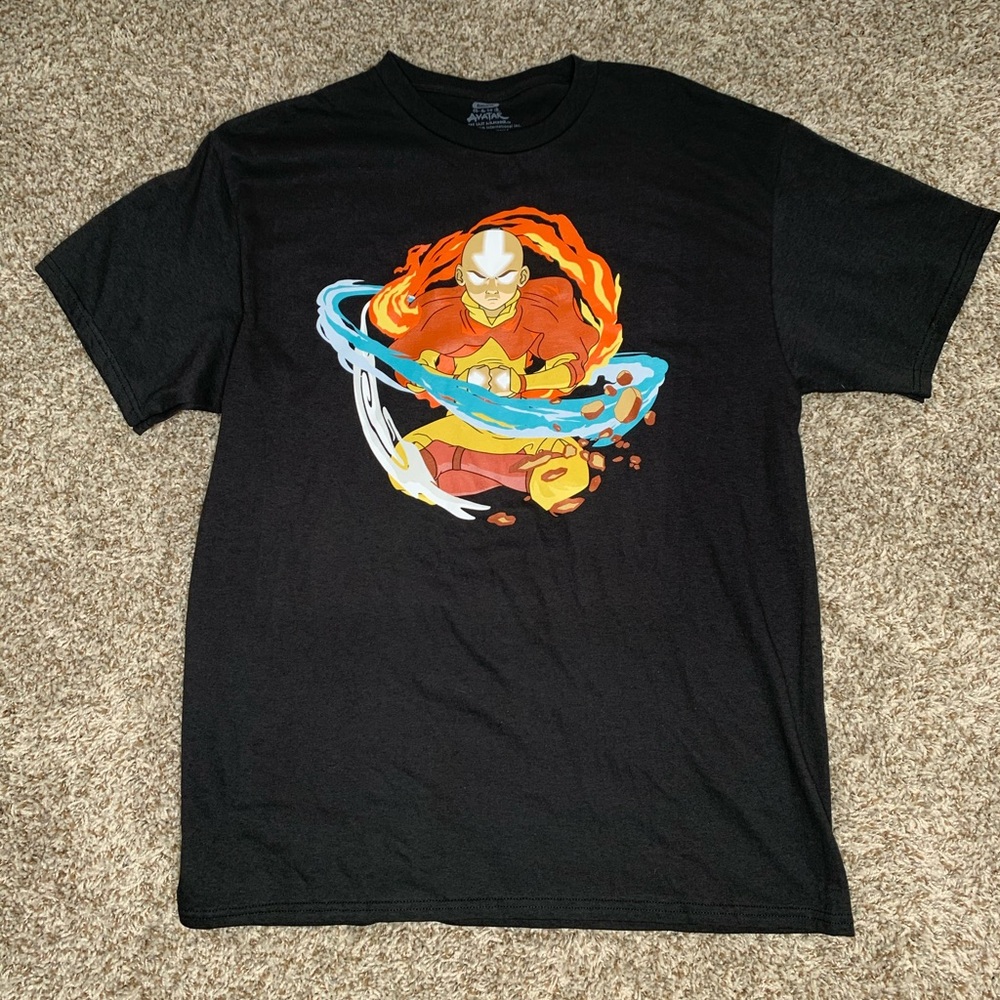 Avatar The Last Airbender Aang Graphic Tee Size Lg